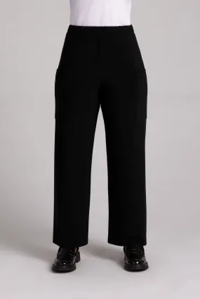 Flounce Relaxed Cargo Pant | Black