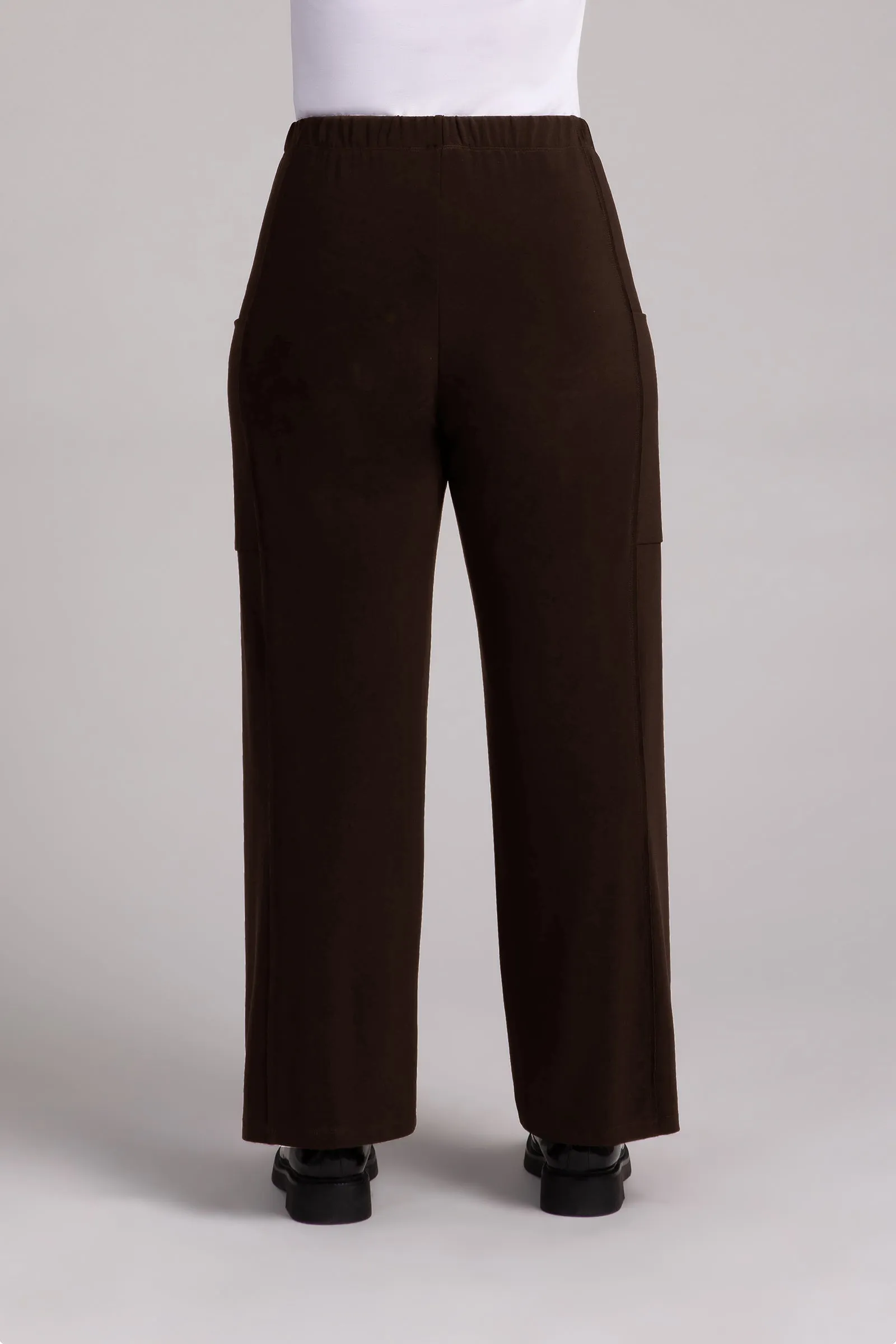 Flounce Relaxed Cargo Pant | Chocolate