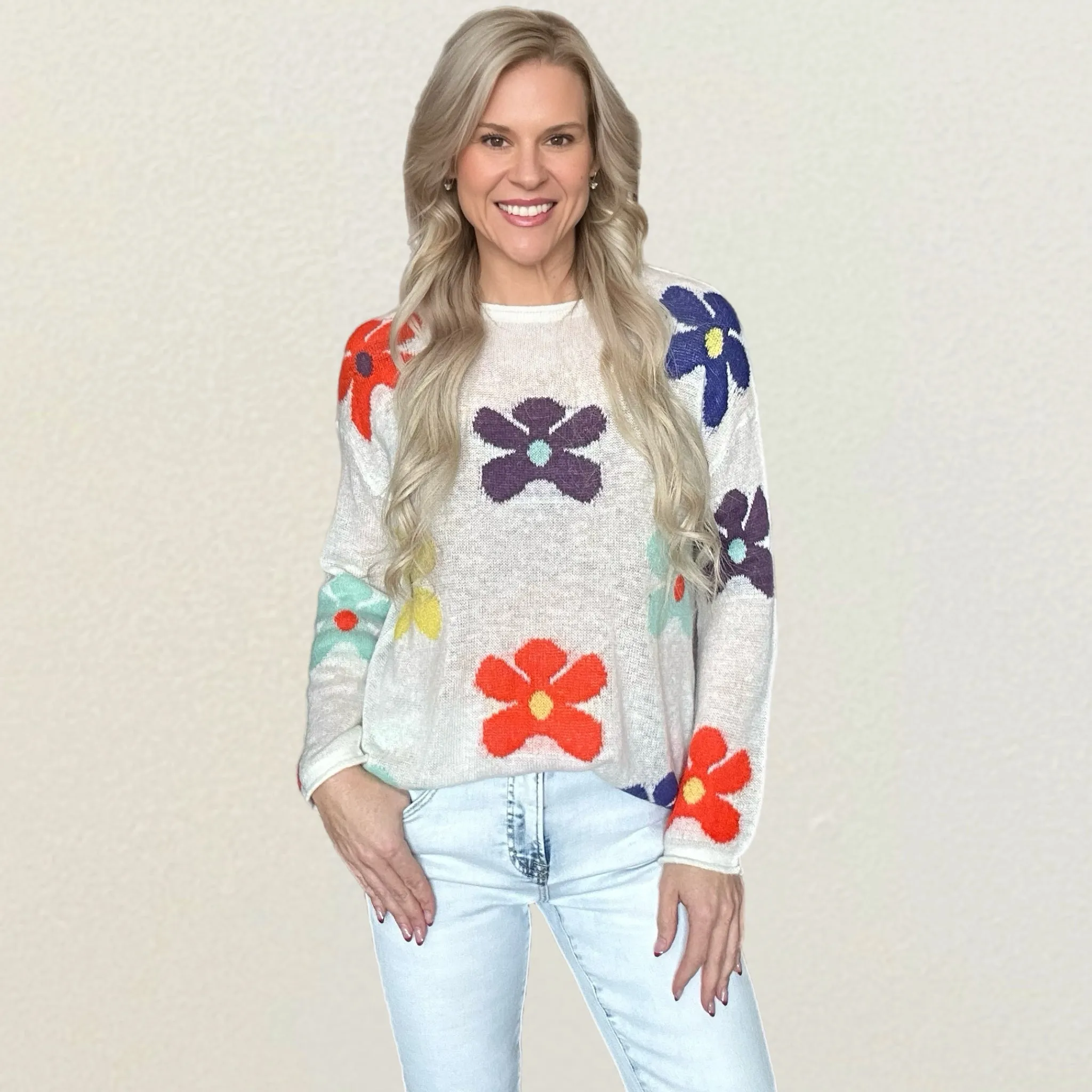 Flower Miss Me Sweater