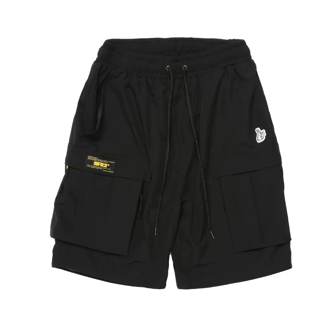 FR2 Fxxking Rabbits 2-Way 2-in-1 Cargo Shorts / Pants Black