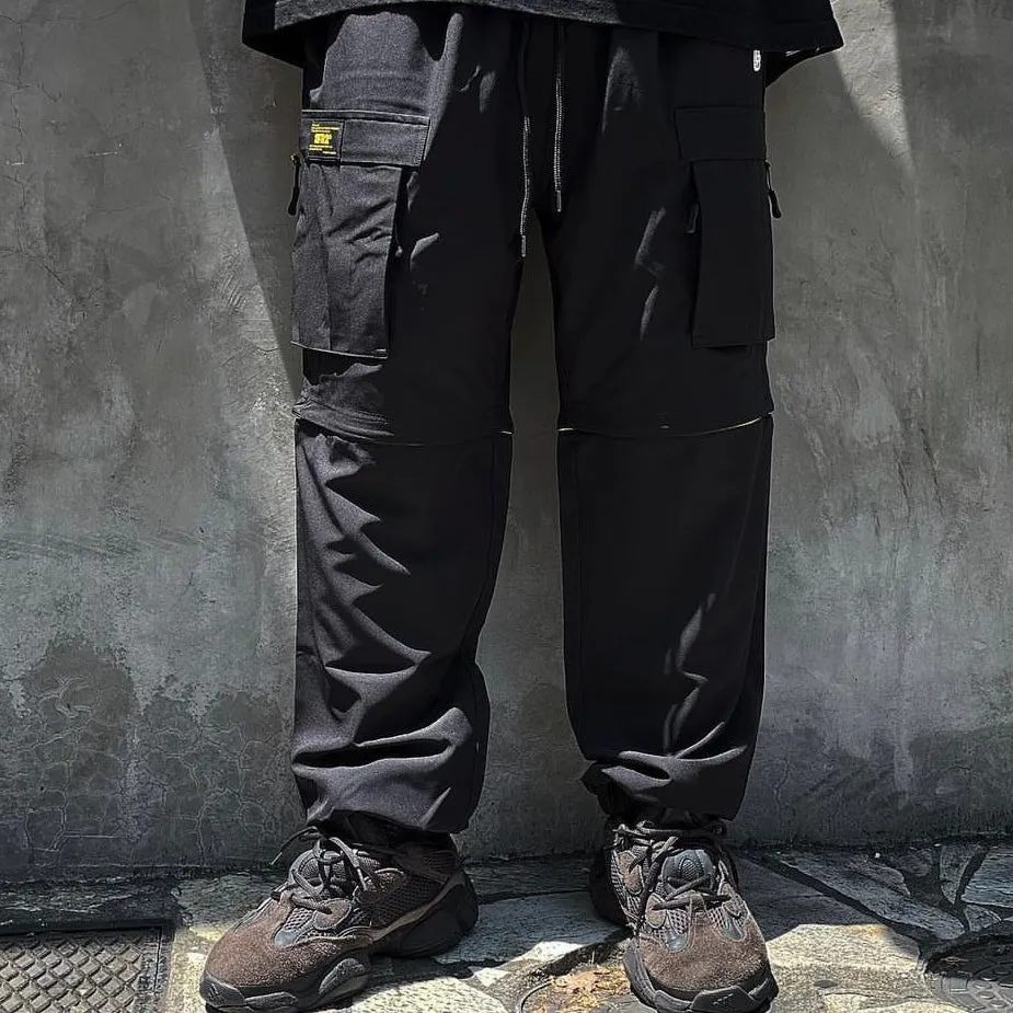 FR2 Fxxking Rabbits 2-Way 2-in-1 Cargo Shorts / Pants Black