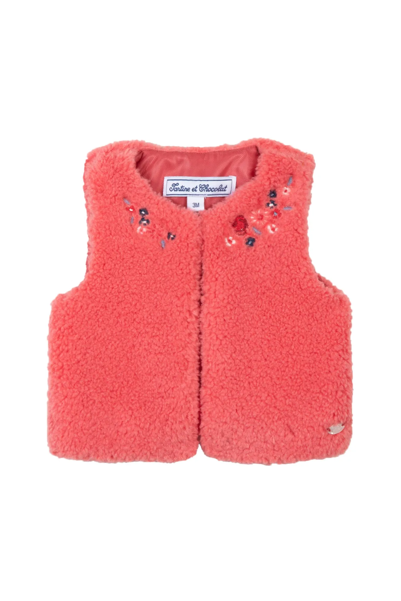 Gilet - Corail Imitation fourrure