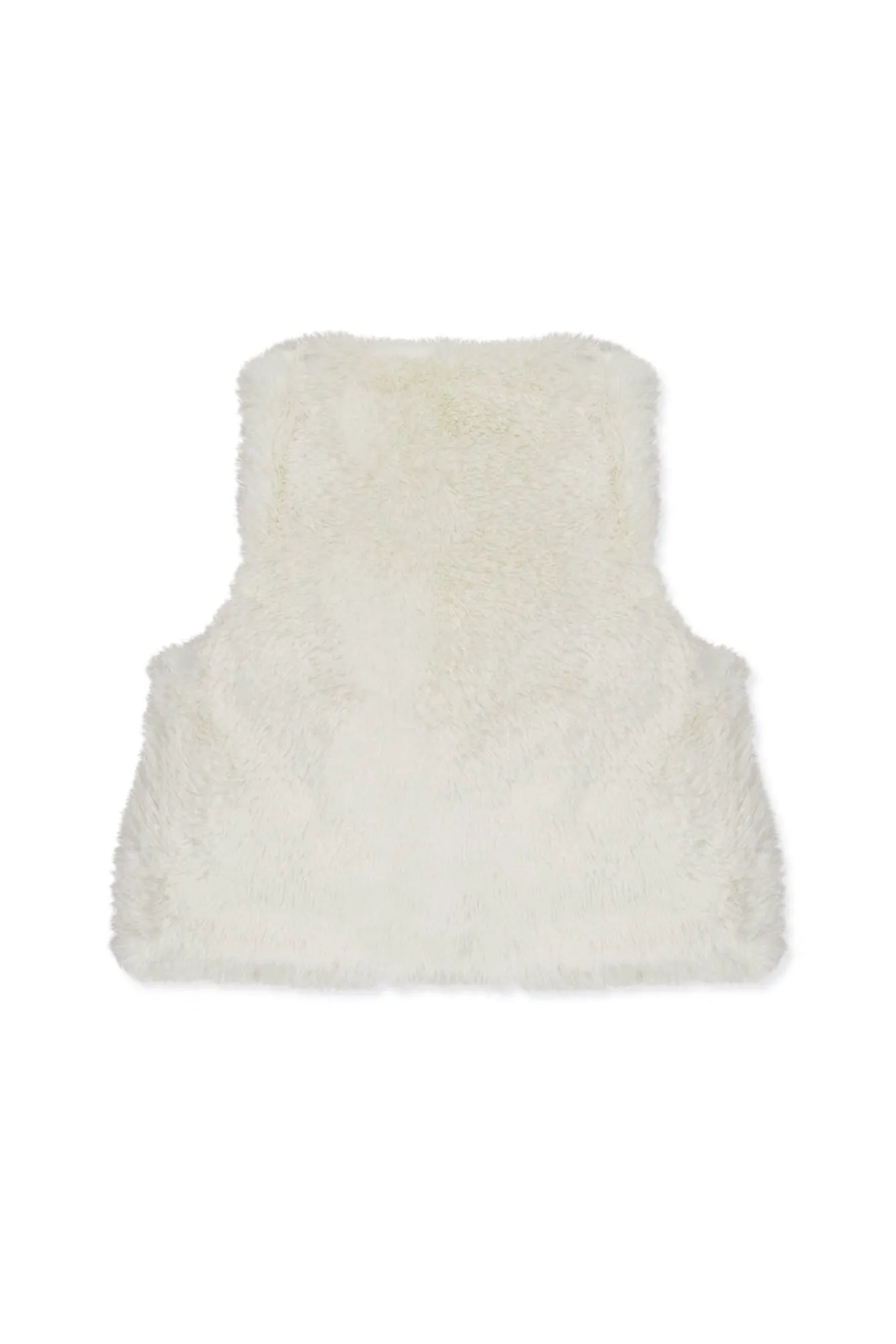 Gilet - Ecru Imitation fourrure