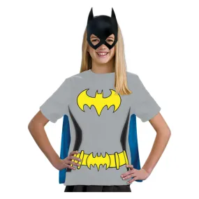 Girls DC Comics Batgirl Costume T-Shirt & Mask