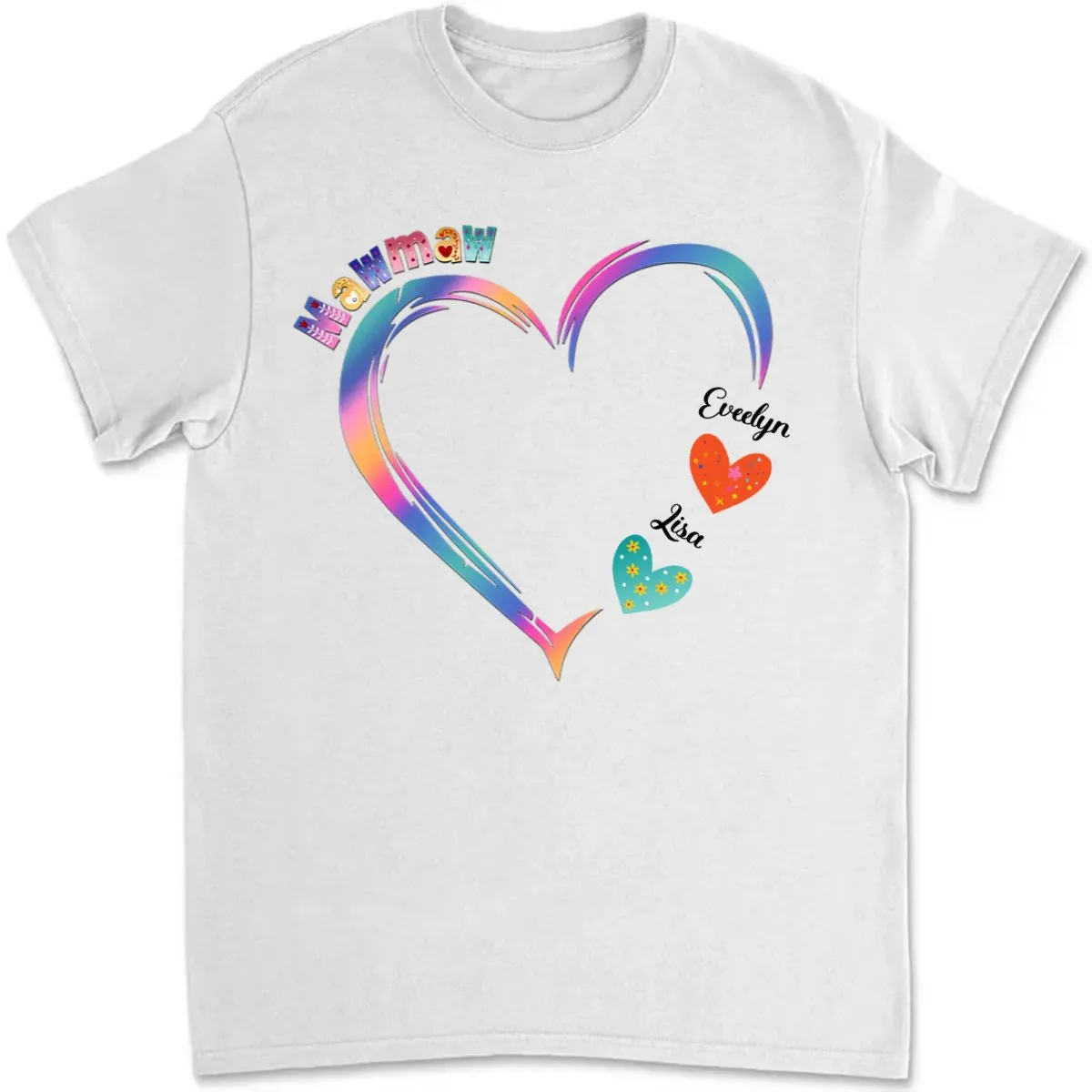 Grandkids - Grandma and Grandkids - Personalized T-shirt