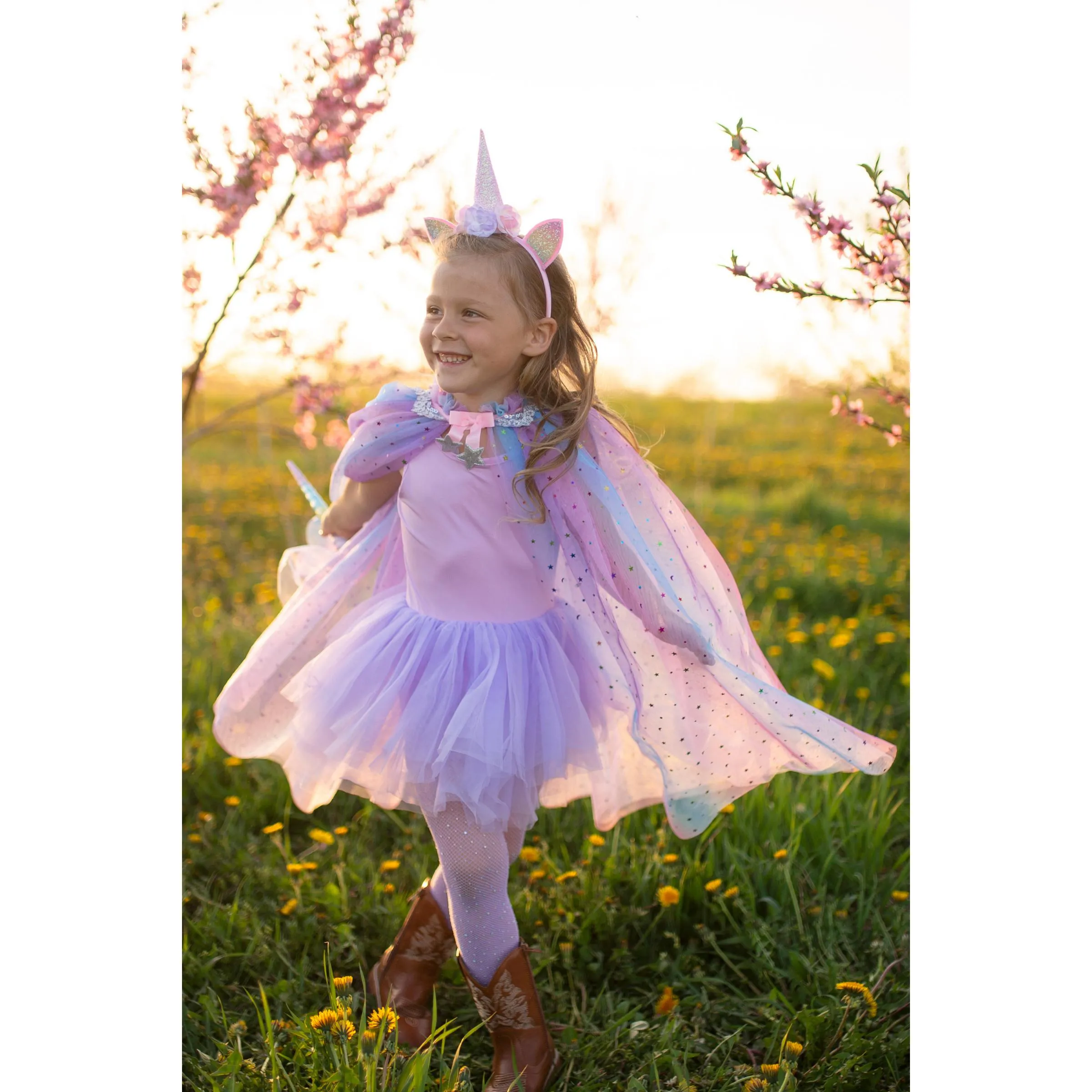 Great Pretenders Rainbow Unicorn Cape & Headband