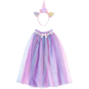 Great Pretenders Rainbow Unicorn Cape & Headband