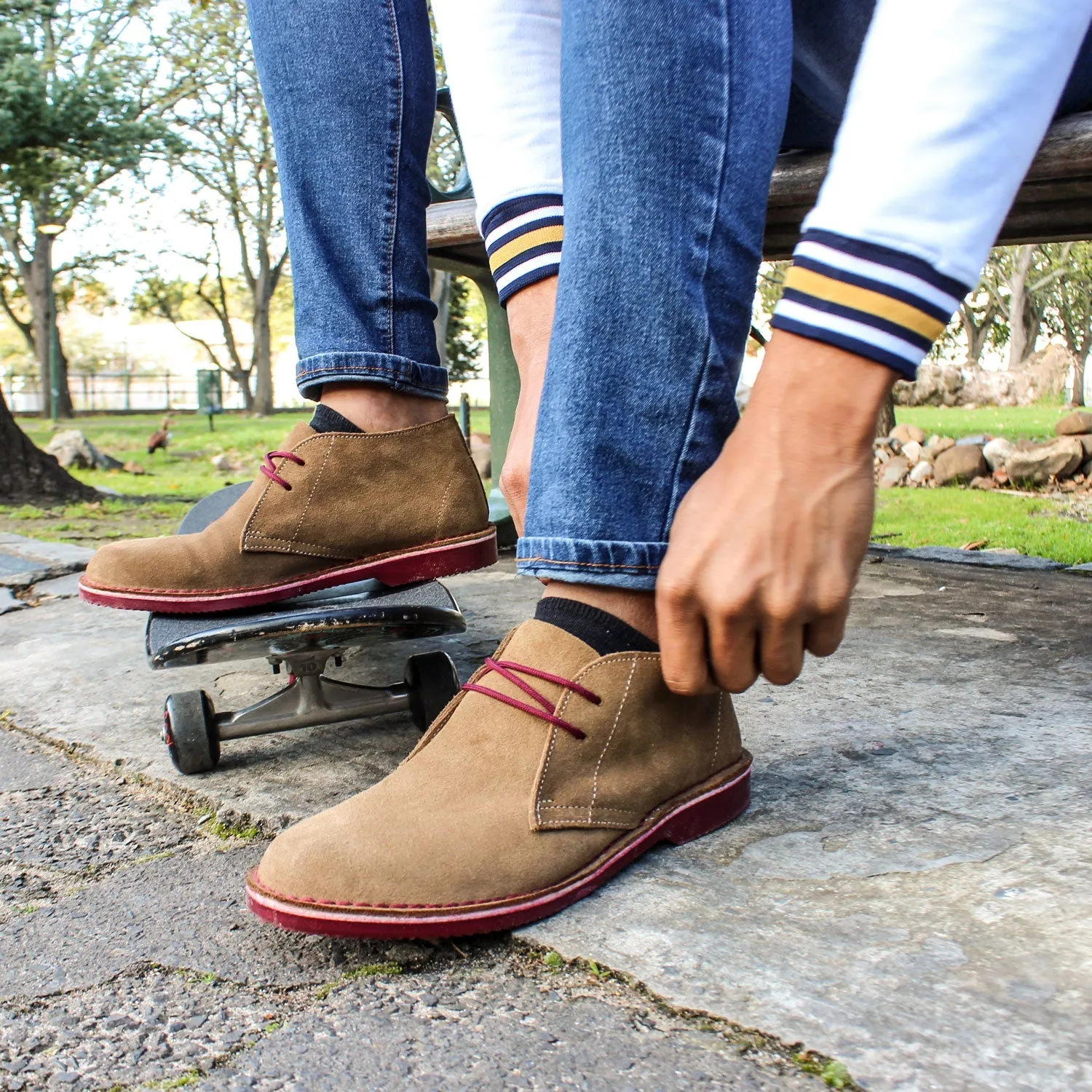 Heritage Branded Maties (Maroon Sole)