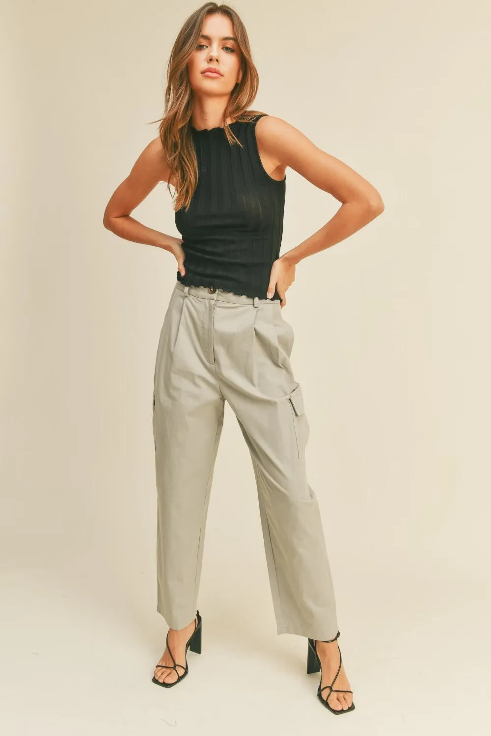 High-Rise Cargo Pants - FINAL SALE