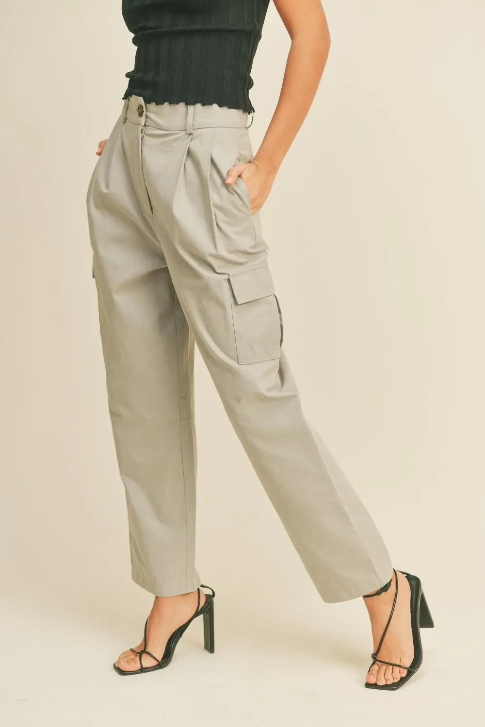 High-Rise Cargo Pants - FINAL SALE