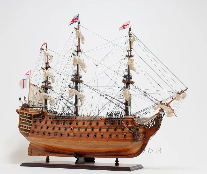 HMS Victory Admiral Nelson Flagship Tall Ship Large Sailboat Exclusive Edition Wood Model Assembled