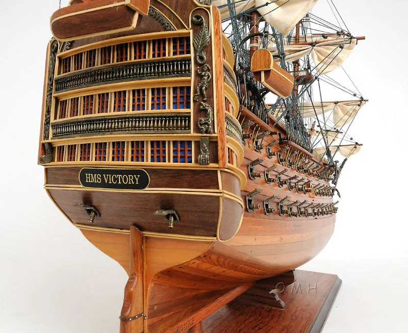 HMS Victory Admiral Nelson Flagship Tall Ship Large Sailboat Exclusive Edition Wood Model Assembled