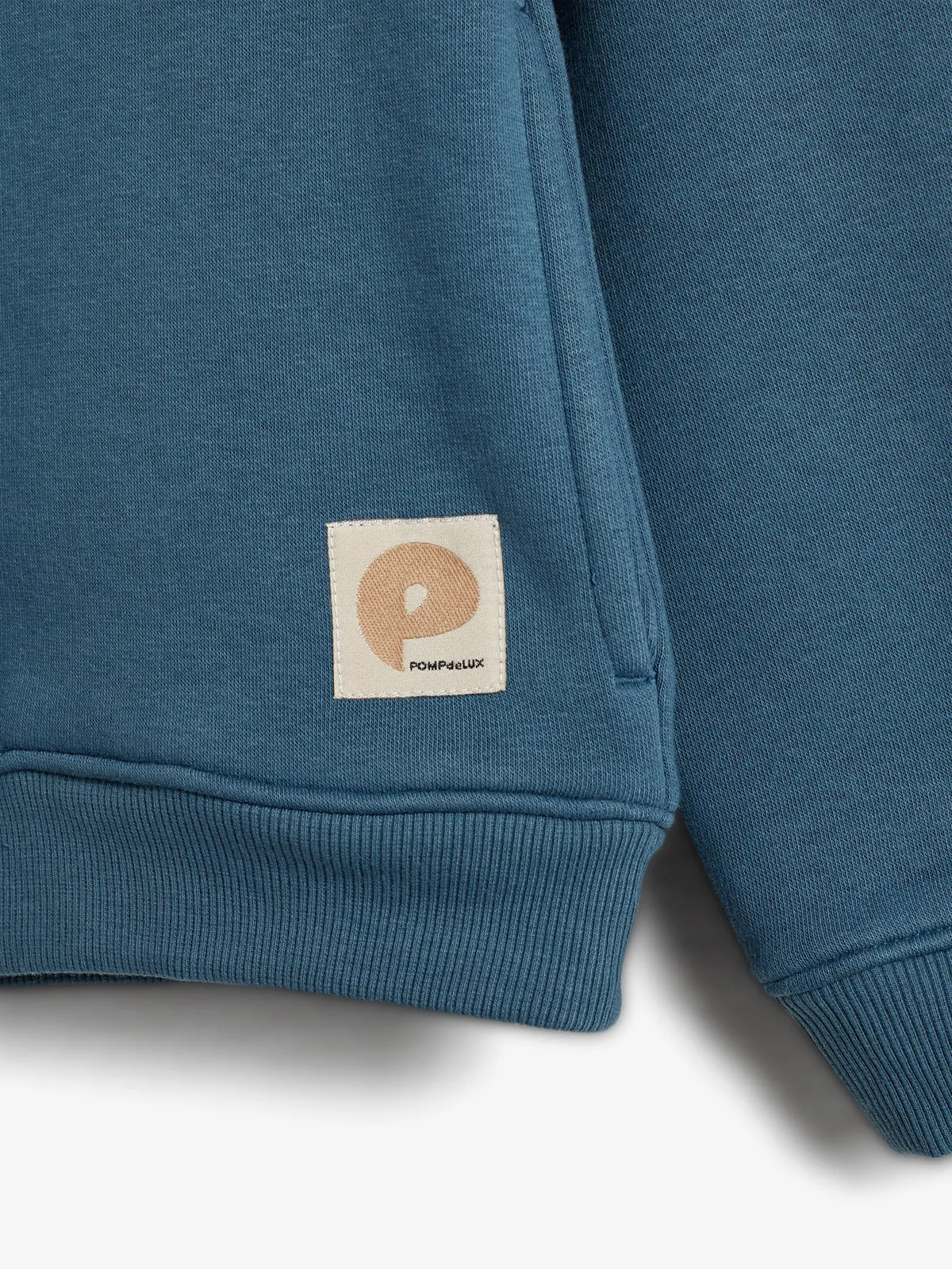 Hoodie w. Side Pocket - Tween - Stormy Blue