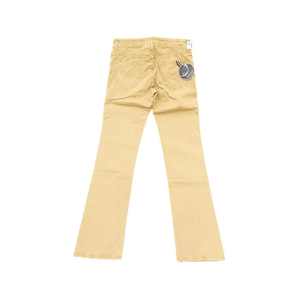 Jacob Cohen Beige Cotton Men Jean