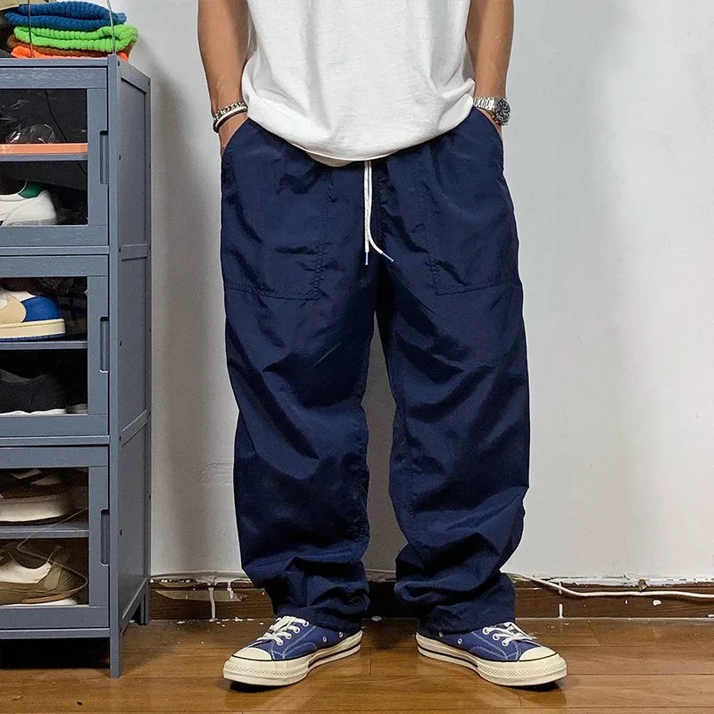 Japanese Streetwear Loose Trendy Cargo Pants Men Clothing Casual Trousers