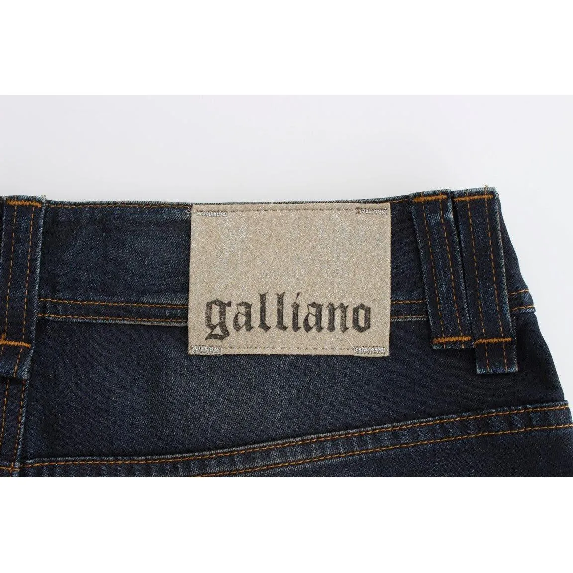 John Galliano Chic Boyfriend Fit Blue Jeans