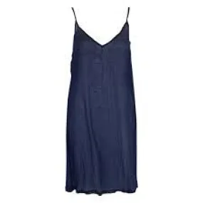 Kalme Slip Dress Navy