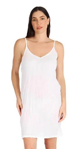 Kalme Slip Dress White