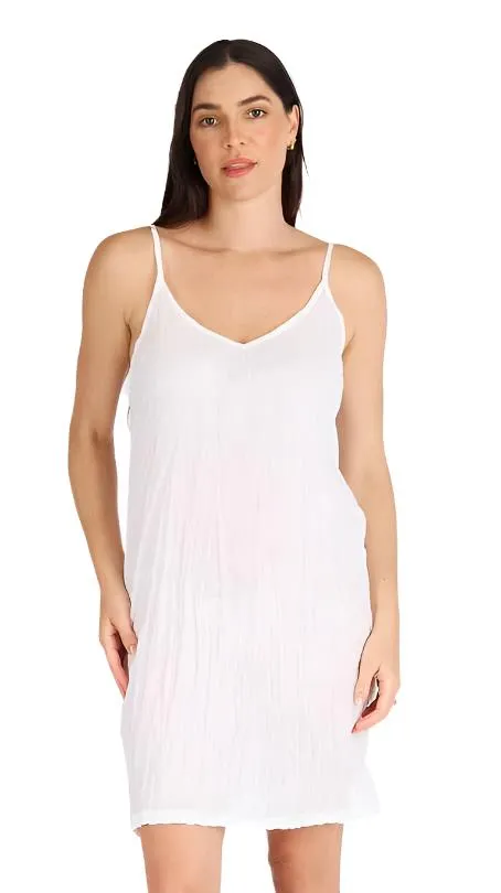 Kalme Slip Dress White