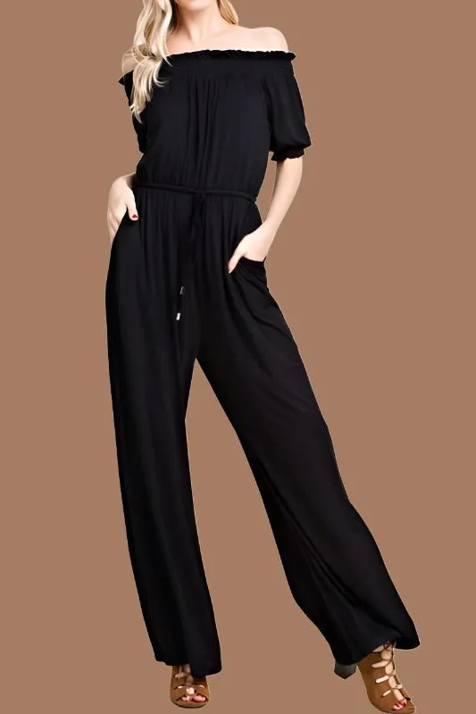 Keep It Simple Jumpsuit - Black