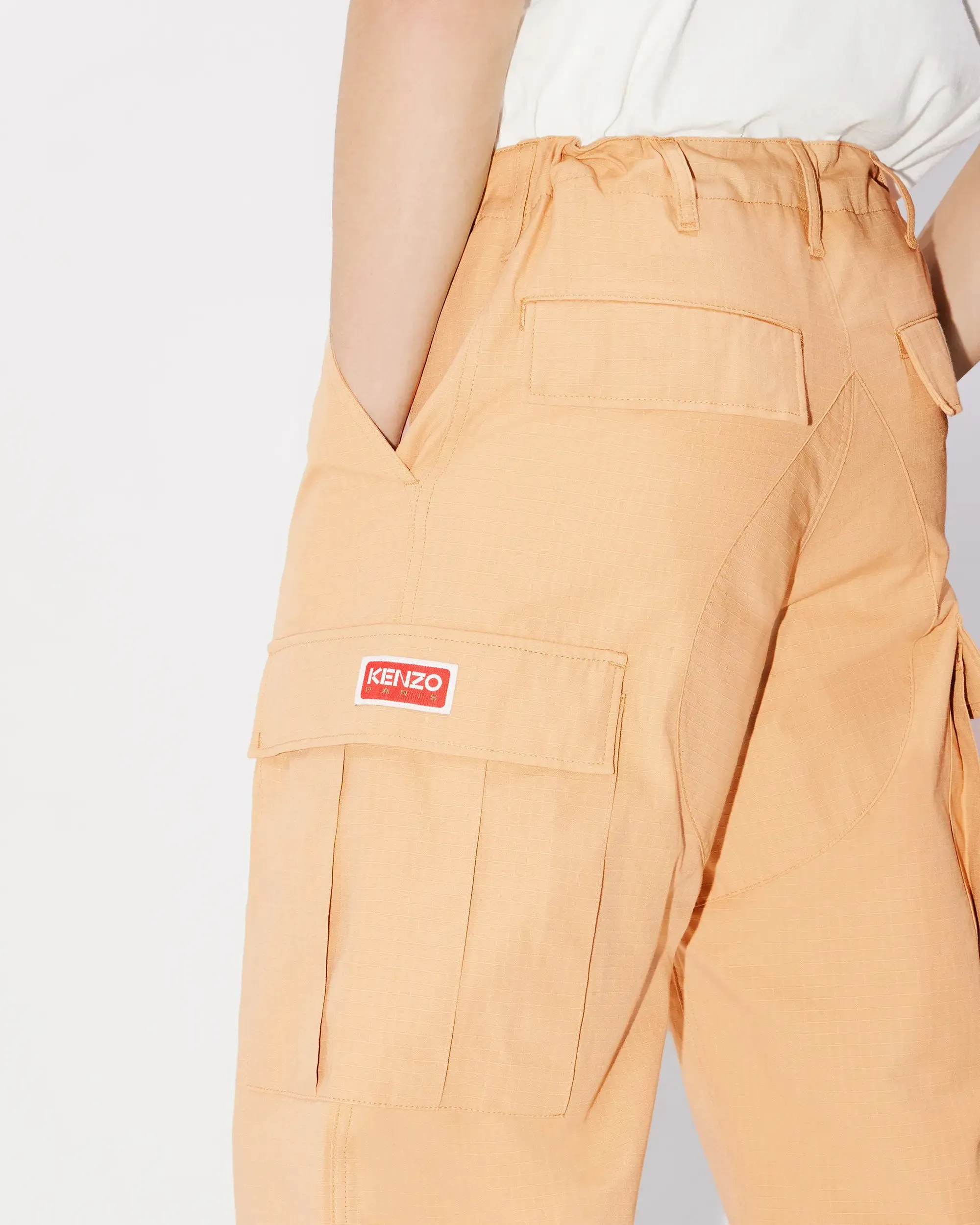 Kenzo Cargo Workwear Pants - Camel