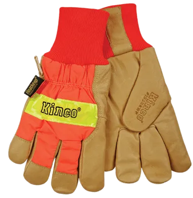 Kinco 1938KWP HydroFlector Waterproof Insert Grain Pigskin Thermal Insulation Gloves (One Dozen)