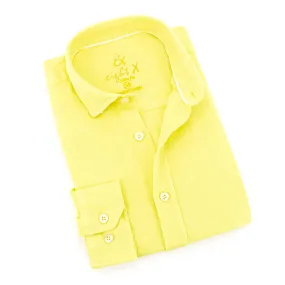 Linen Button Down Shirt - Yellow