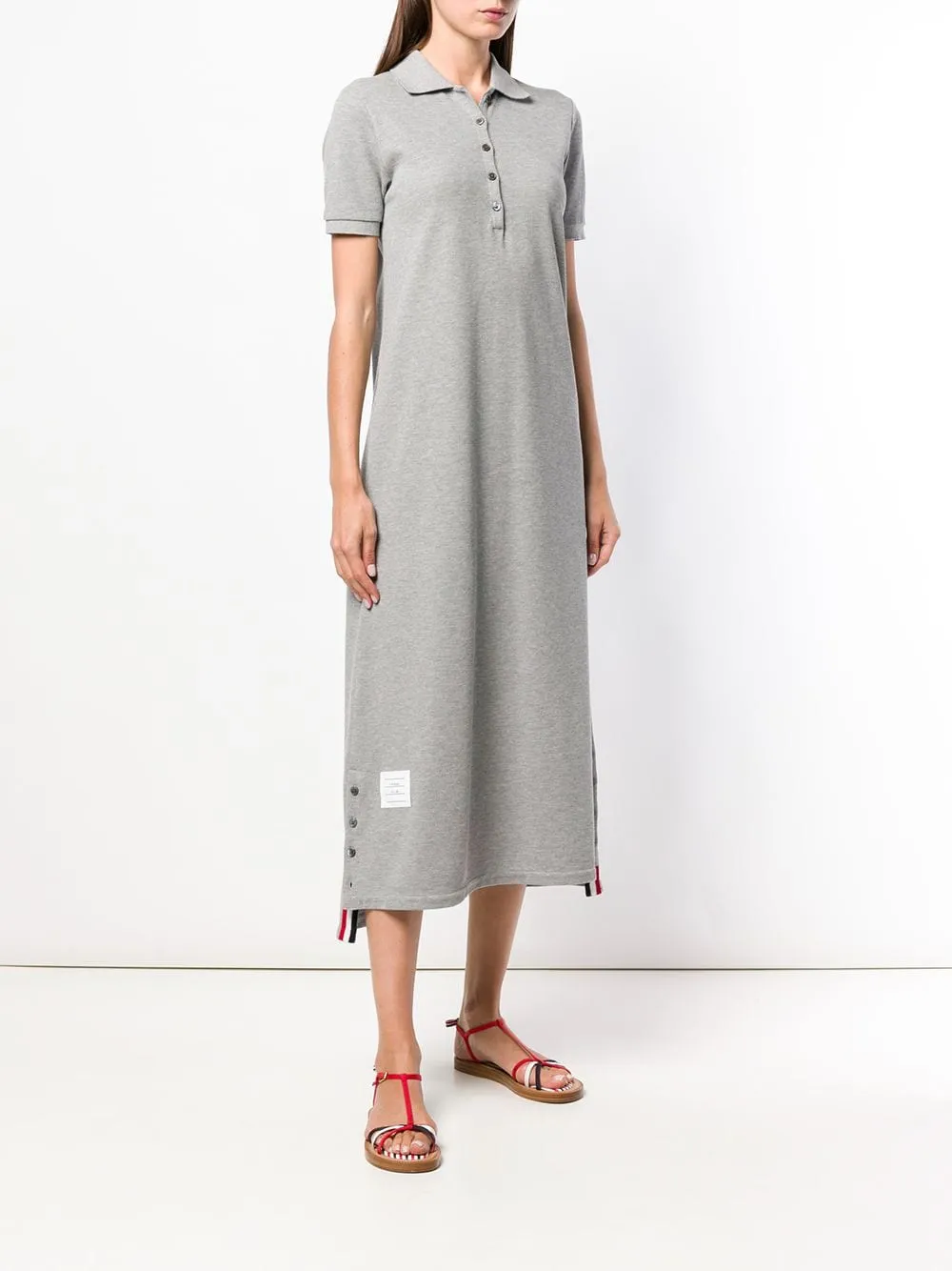 Long A-Line Polo Dress