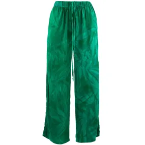 Loose Summer Trousers - Feathers Glade Green