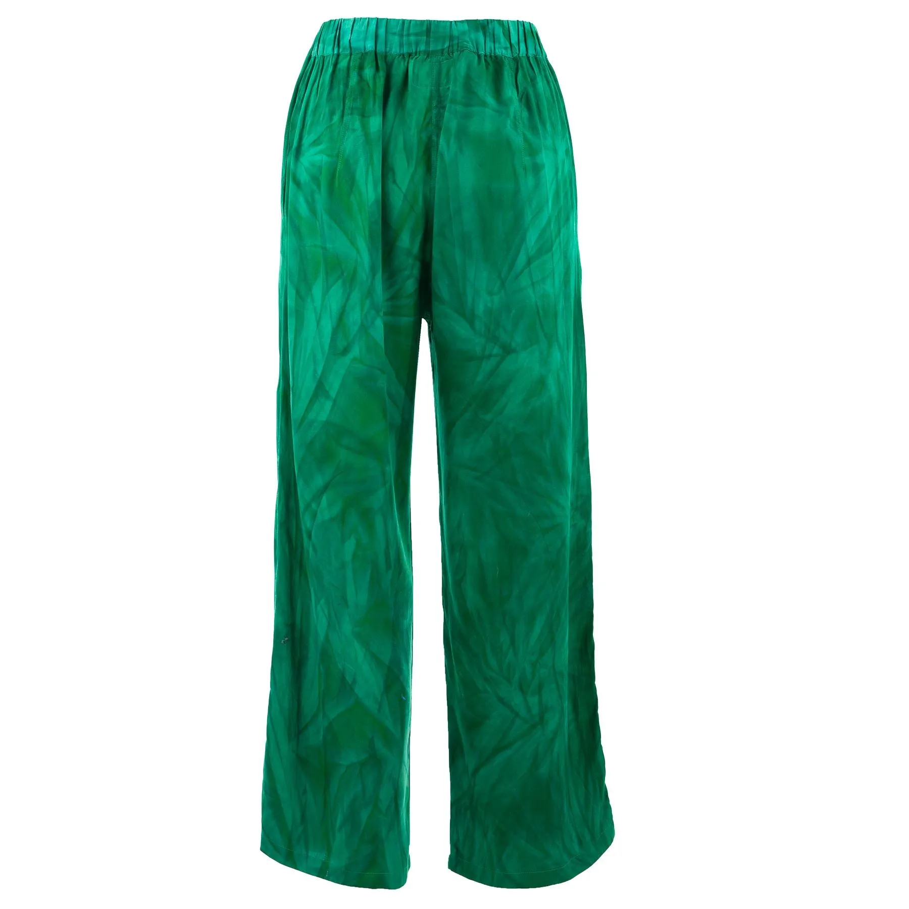 Loose Summer Trousers - Feathers Glade Green