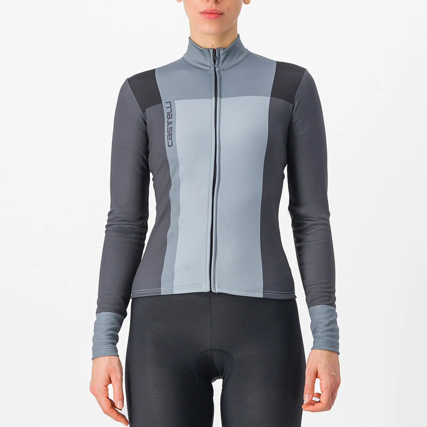 Maglia maniche lunghe donna Castelli Unlimited Thermal - Nero grigio