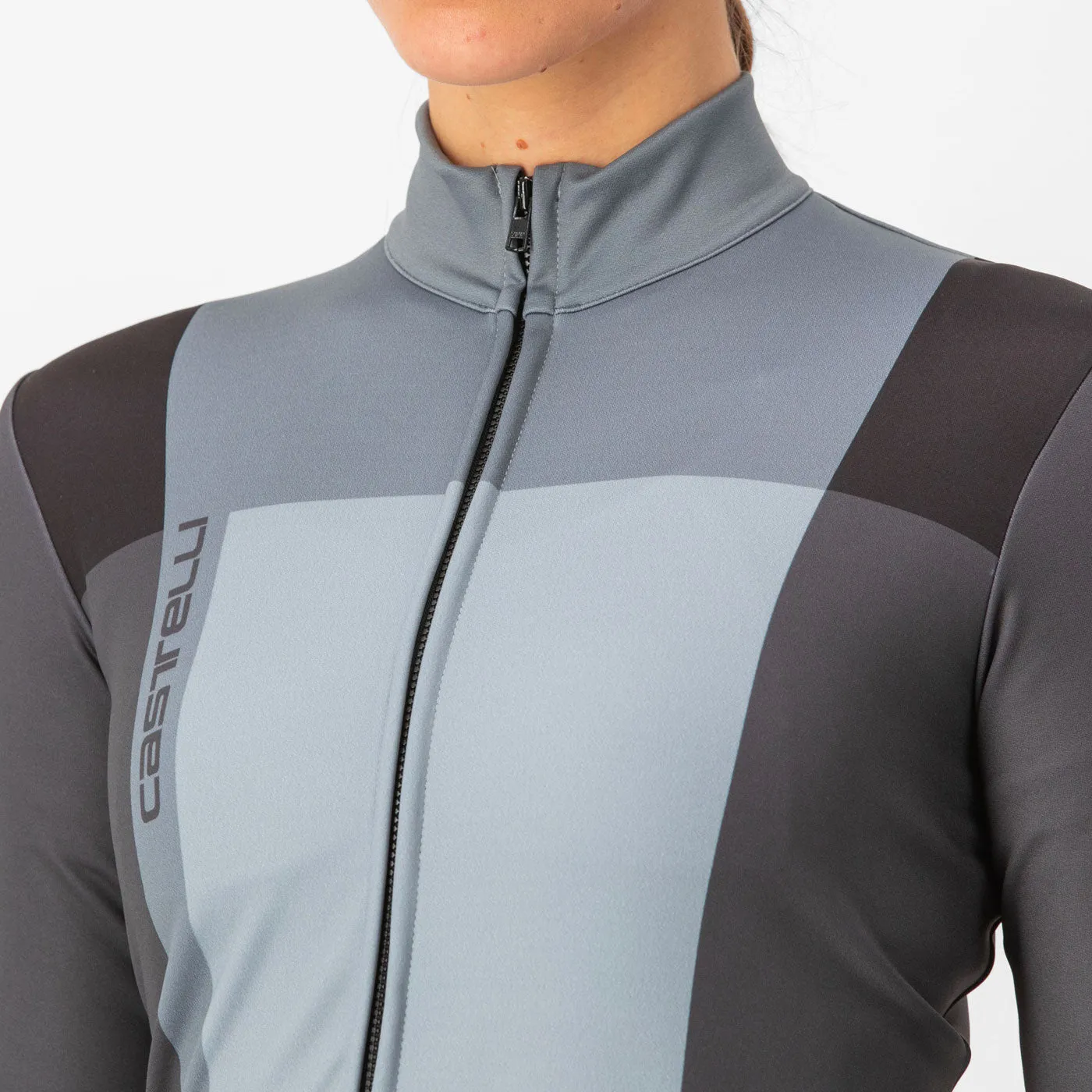 Maglia maniche lunghe donna Castelli Unlimited Thermal - Nero grigio