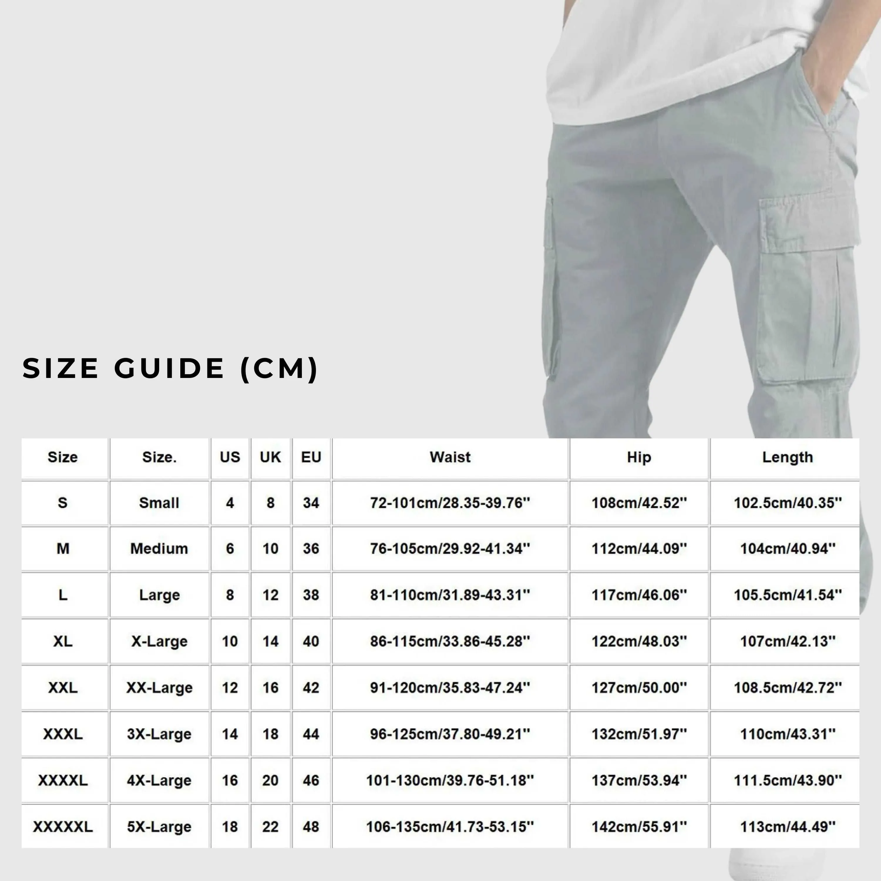 Men's Casual Multi Pocket Straight Leg Cargo Pants