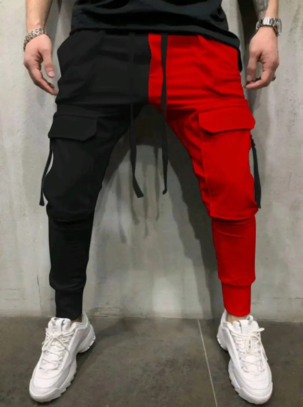 Men's Casual Sports Pants Leisure Fitness Cargo Pants*