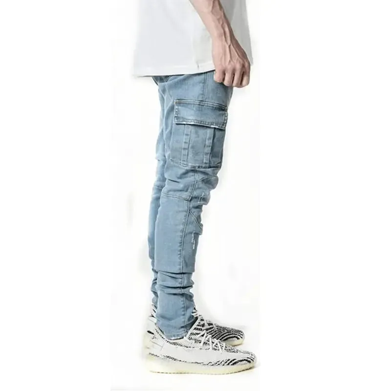 Men's Multi Pocket Cargo Jeans^