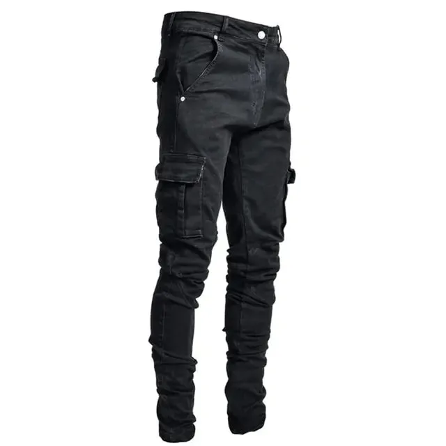 Men's Multi Pocket Cargo Jeans^