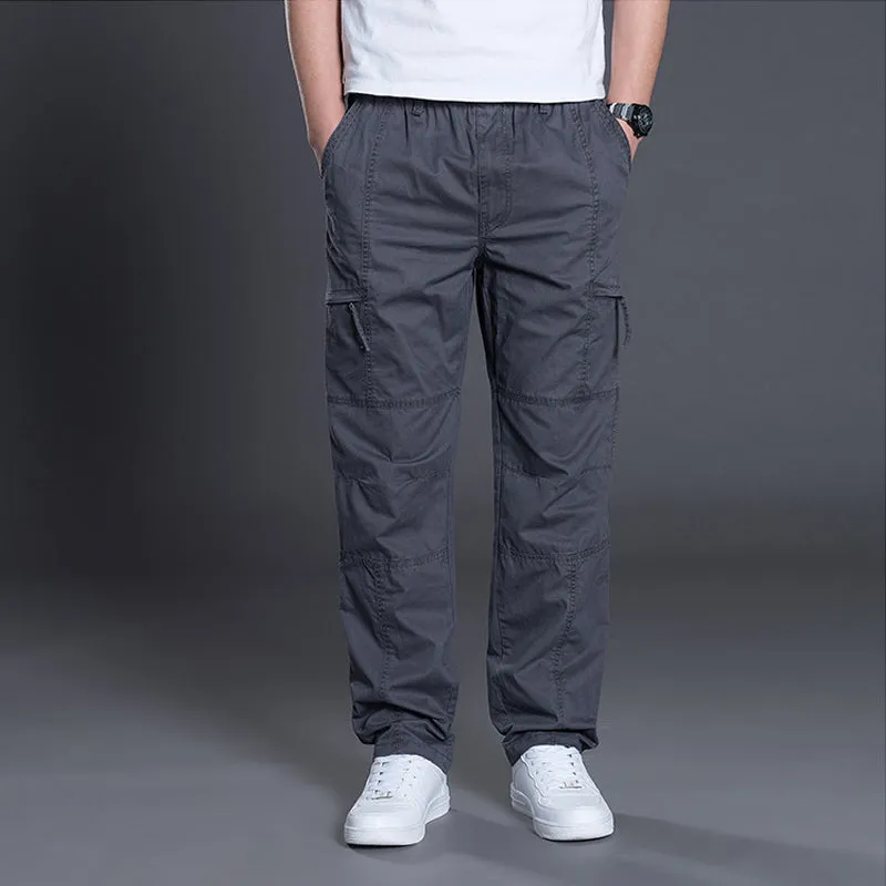 Men's Outdoor Casual Loose Multi-pocket Overalls