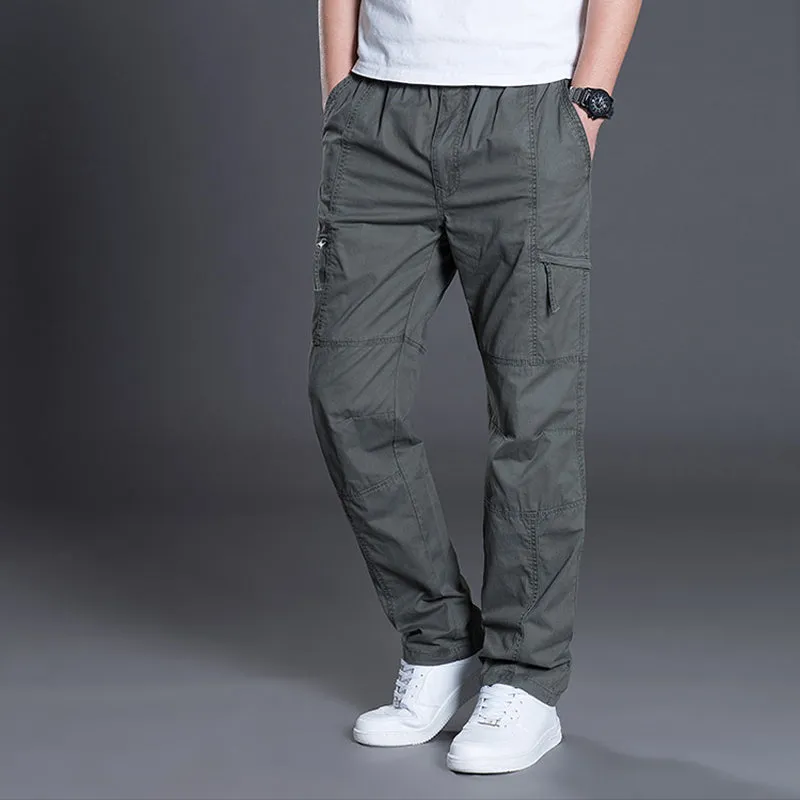 Men's Outdoor Casual Loose Multi-pocket Overalls