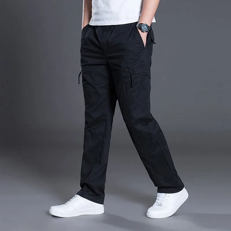 Men's Outdoor Casual Loose Multi-pocket Overalls