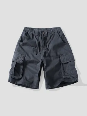 Men's Washed Pants Cargo Shorts