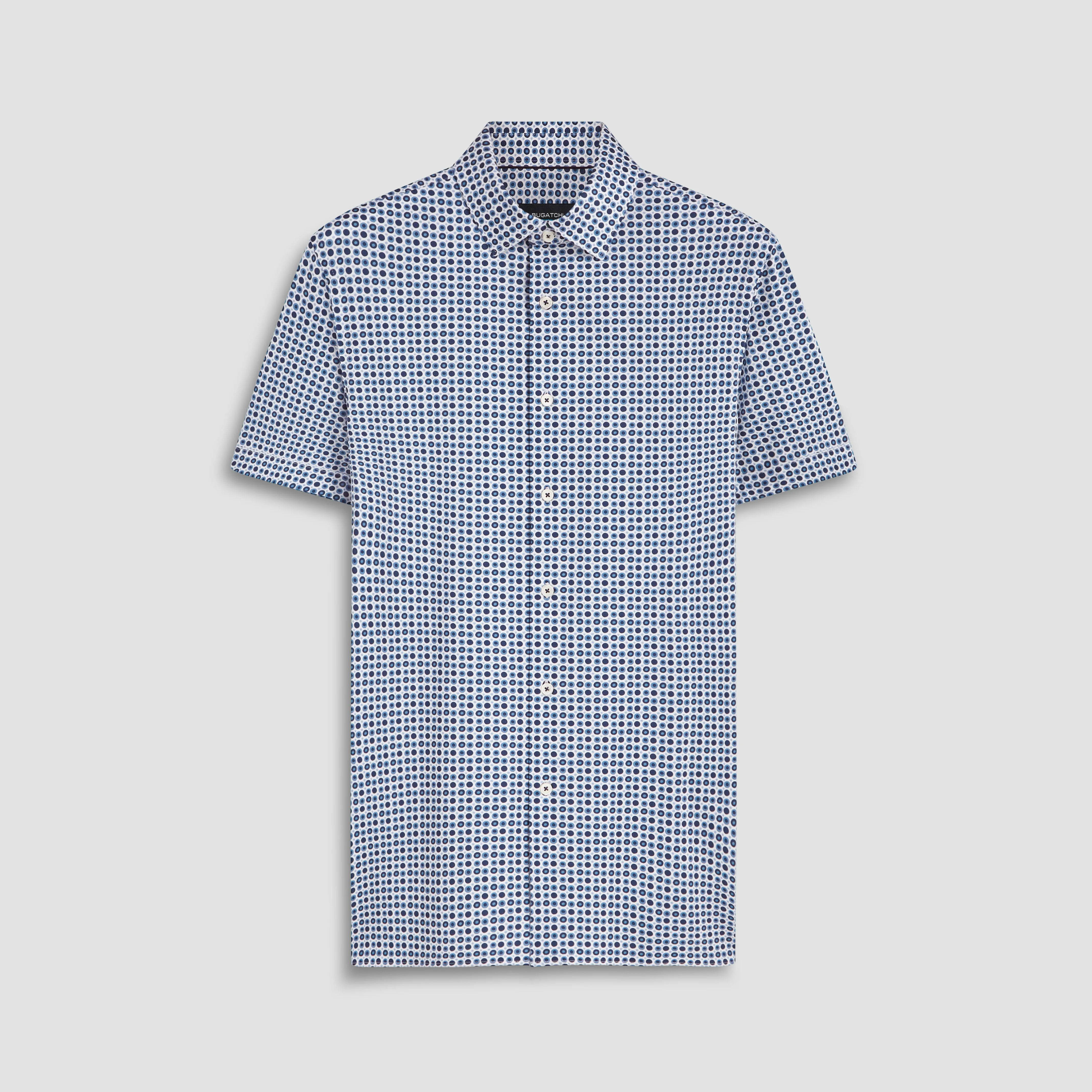 Milo Bull's Eye Print OoohCotton Short Sleeve Shirt