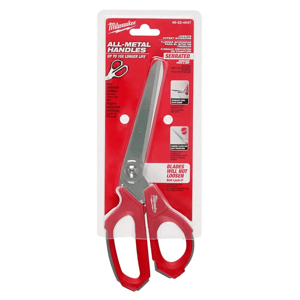 Milwaukee 9.3" Jobsite Offset Scissors