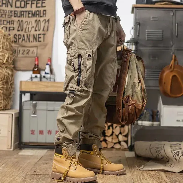 Multipockets Polyester Cargo Pants