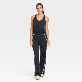 New - Women's Piped Tank Jumpsuit - JoyLab Black M