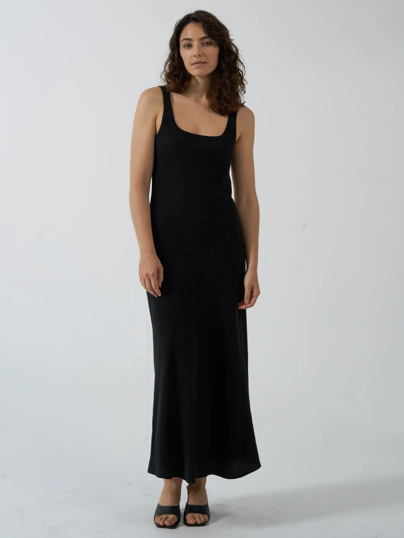 Onyx Slip Dress - Antique Black