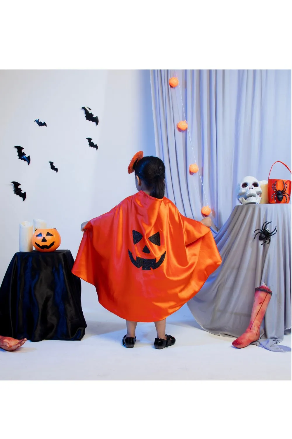 Orange Halloween Pumpkin Theme Set Of 3