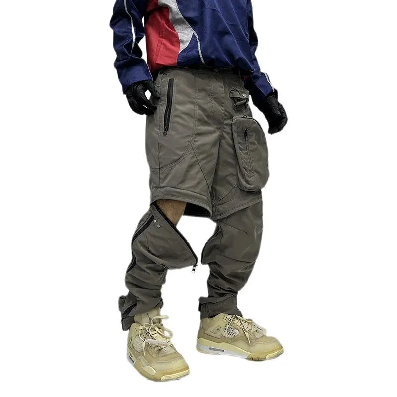 Patchwork Street Baggy Cargo Pants