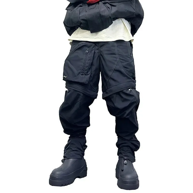 Patchwork Street Baggy Cargo Pants