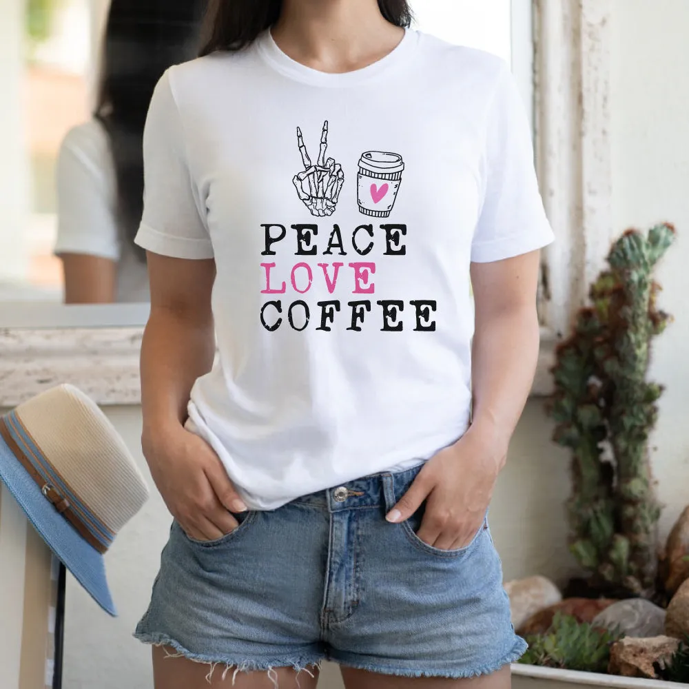 Peace Love Coffee T-shirt