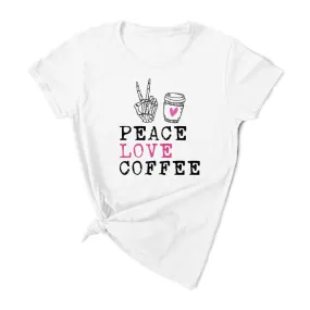 Peace Love Coffee T-shirt